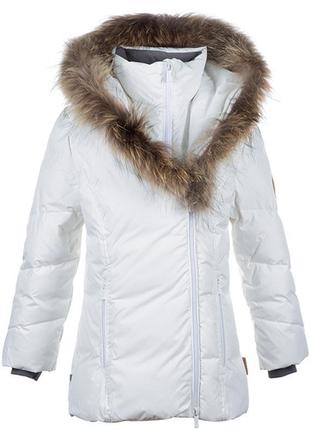 Куртка зимняя - пуховик для девочек huppa royal 128 (12480055-00020-128) 4741468686837
