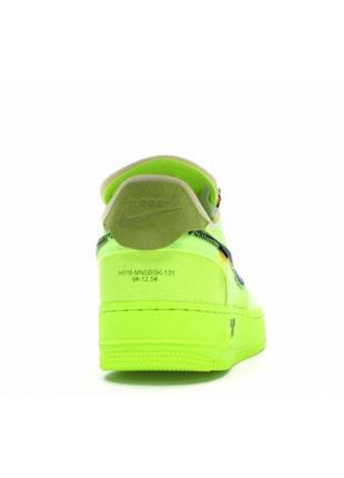 Кроссовки nike air force 1 low off-white volt ao4606-7003 фото