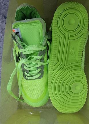 Кроссовки nike air force 1 low off-white volt ao4606-7005 фото