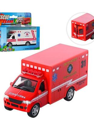 Модель kinsmart пожарка rescue fire engine /грузовик rescue team