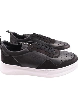 Кеды мужские altura черные натуральная кожа, 45