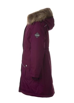 Куртка - парка зимняя для девочек huppa mona 2 бордовый, р.122 (12200230-80034-122)3 фото