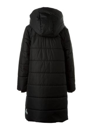 Пальто зимнее для девочек huppa nina черный, р.152 (12590030-00009-152)2 фото