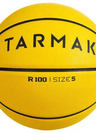 Баскетбольный мяч tarmak r100 №5 желтый