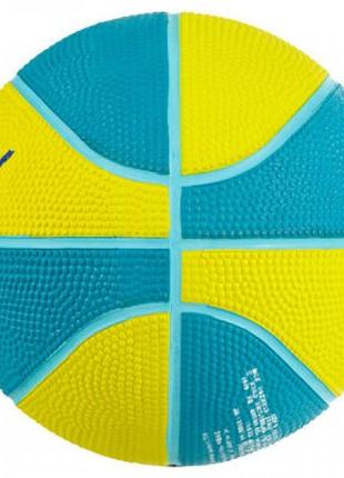 Дитячий баскетбольний м'яч дитячий tarmak mini №1 жовто-зелений2 фото