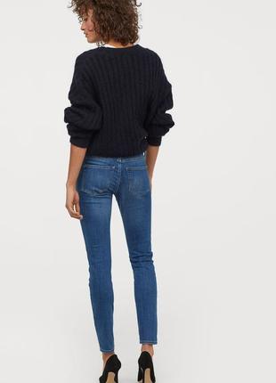 Оригинальные джинсы-super skinny low от бренда h&m разм. w27l342 фото