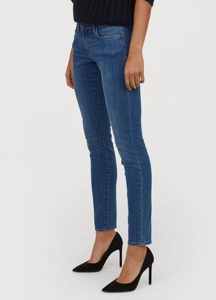 Оригинальные джинсы-super skinny low от бренда h&m разм. w27l343 фото