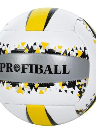 Мяч волейбольный profi ev-3373 диаметр 20 см (черный)