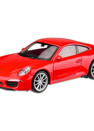 Машина металлическая porsche 911 "welly" 44042cw масштаб 1:43 (красный)