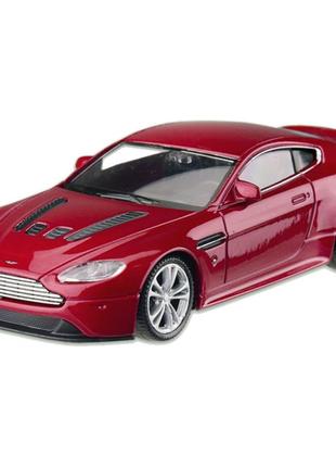 Машина металева aston martin v12 vantage "welly" 44035cw масштаб 1:43 (червоний)