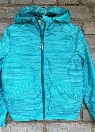 1, яскрава лижна куртка з капюшоном водовідштовхувальна на дівчинку quechua розмір 8-10 років