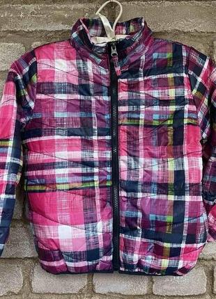 1,легка яскрава болонова осінка курточка розмір 6 років