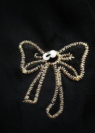 Короткая черная расклешенная юбка юбочка с вышивкой кружевом в принт от yumi6 фото