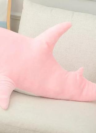 Акула рожева 100 см toys розовая акула подушка мягкая игрушка1 фото