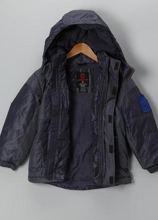 1, теплая куртка еврозима водонепроницаемая на флисе размер 4-5 лет swiss cross