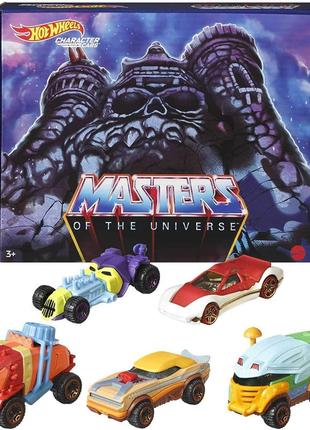 Подарочный набор машинок hot wheels masters of the universe хот вилс «властелины вселенной», 5шт