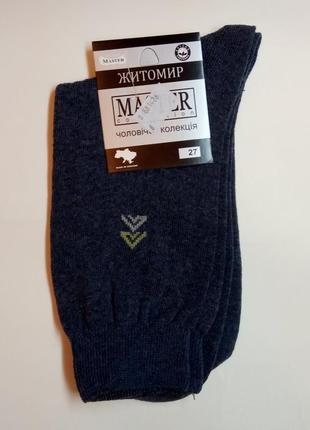 Шкарпетки розмір 27 темно-сірий чоловічі master collection