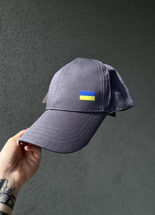 Серая модная кепка ua, мужская серая кепка с флагом украины