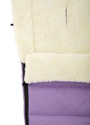 Зимовий конверт babyroom wool n-20 lilac бузковий4 фото