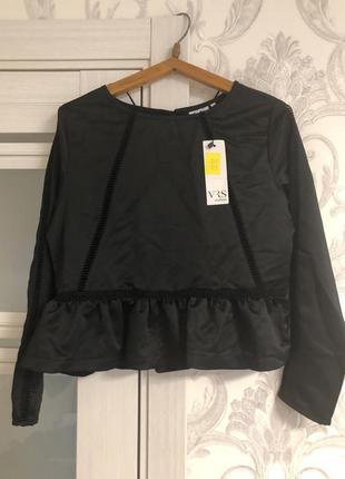 Стильна чорна блуза