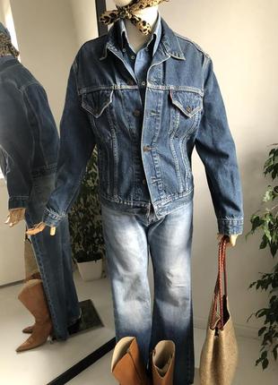 Винтажная джинсовая курточка levi strauss5 фото