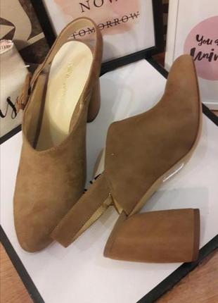 Туфли мюли женские nine west замша4 фото