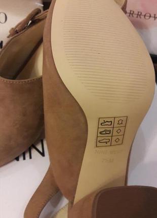 Туфли мюли женские nine west замша5 фото