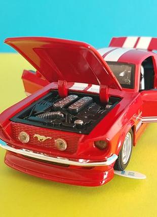 Игрушка ford mustang cobra металлическая машинка форд мустанг кобра автопром 1:32 свет звук инерция
