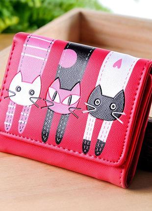 Жіночий гаманець little cats рожевий