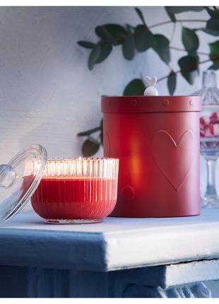 Корица и сахар. ароматная свеча с запахом глинтвейна. икеа. отличный подарок.