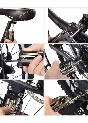 Набір інструментів для ремонту шин велосипеда8 фото