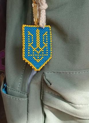 Брелок из бисера "герб украины"🇺🇦