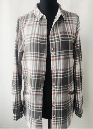 Рубашка с карманами из коттона и вискозы