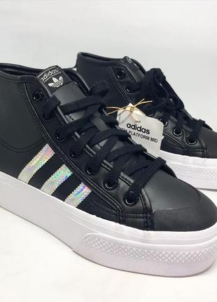 Кроссовки женские ( оригинал) adidas nizza platform mid gw8865.