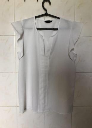 Блуза zara с воланами рюшами на плечах zara2 фото