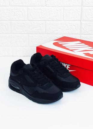 Кросівки чоловічі nike air max black кроссовки найк аир макс мужские черные5 фото