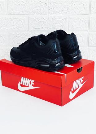 Кросівки чоловічі nike air max black кроссовки найк аир макс мужские черные7 фото