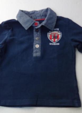 St.bernard. тонкий реглан с джинсовым воротником. 12-18 месяцев.