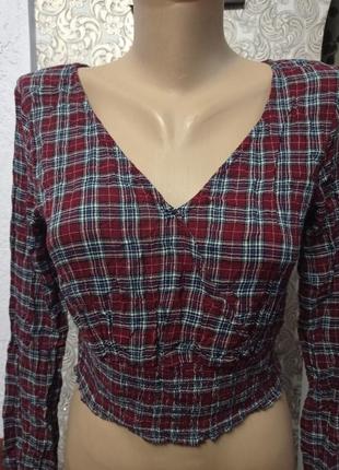 Укорочений топ від бренда hollister.