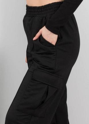 Женские спортивные брюки штаны клеш с карманами весна демисезон2 фото