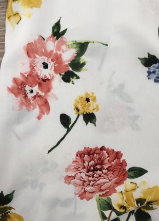 Блузка топ кофтинка блуза в квіти відкриті плечі3 фото