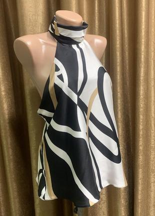 Шовкова блузка river island розмір l