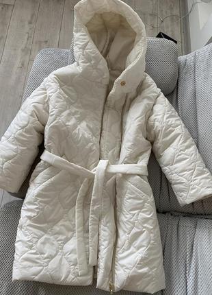 Куртка желетка оверсайз молочного кольору