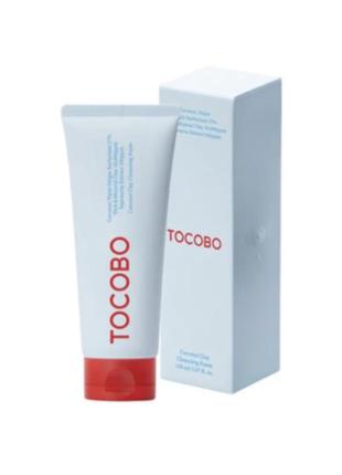 Очищающая пенка с глиной tocobo coconut clay cleansing foam, 150 мл