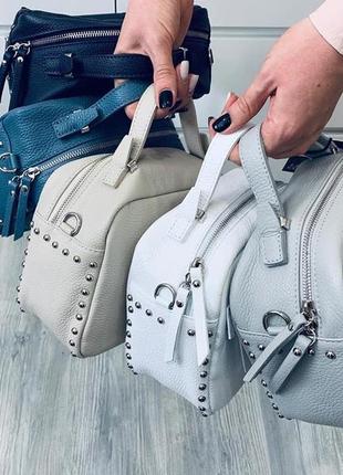 Сумка кросс боди итальялия светлый беж