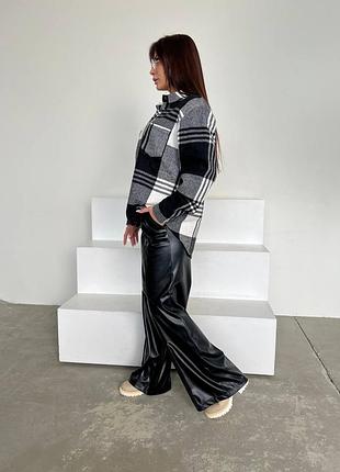 Сорочка з еко шкіри, рубашка7 фото