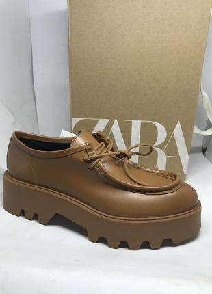 Туфли -дерби женские zara 2518/810/105.