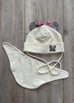 Набор для девочки шапка хомут