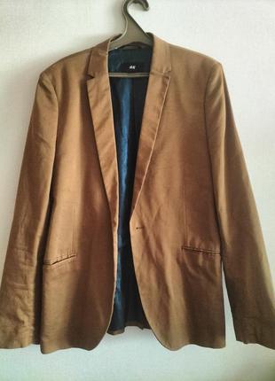 Приталенный пиджак блейзер h&m