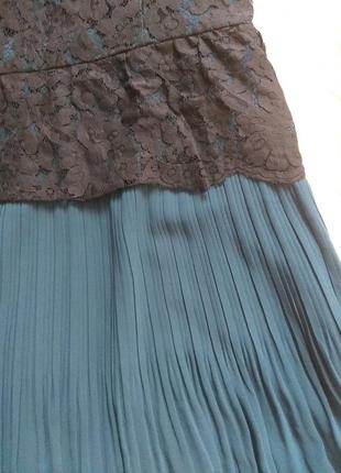Плаття з мереживом та спідничка в складочки2 фото
